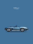 Corvette Stingray 1967 Blue-Mark Rogan-Art Print