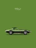 Corvette Stingray 1970 Green-Mark Rogan-Art Print