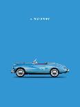 Corvette Stingray Blue-Mark Rogan-Art Print