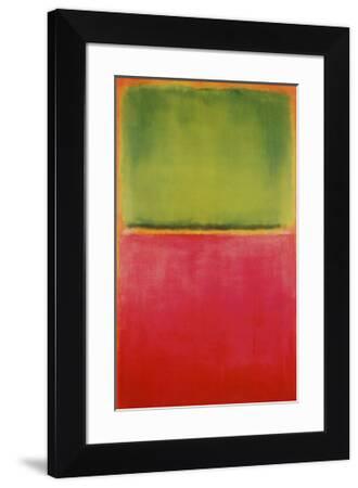 Green Red on Orange/マークロスコ/ポスター Green, Red, on Orange Art Print - Mark Rothko | Art.com