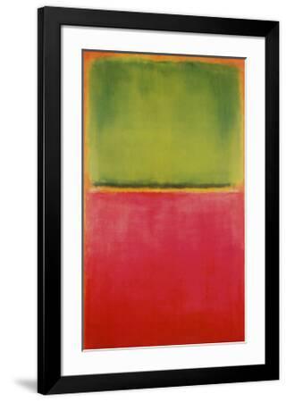 Green, Red, on Orange Art Print - Mark Rothko | Art.com
