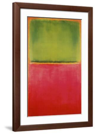 Green, Red, on Orange Art Print - Mark Rothko | Art.com