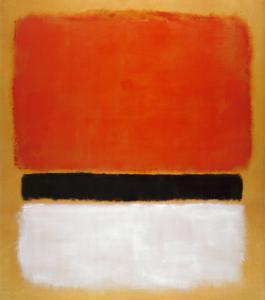 Untitled (Red, Black, White on Yellow), 1955