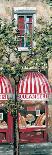 Red Striped Awning-Mark St. John-Stretched Canvas