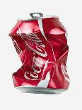 Crushed Coca Cola Can Cut-out-Mark Sykes-Photographic Print