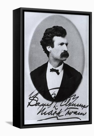 Mark Twain, American Author and Humorist-Science Source-Framed Premier Image Canvas