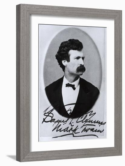 Mark Twain, American Author and Humorist-Science Source-Framed Giclee Print