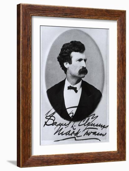 Mark Twain, American Author and Humorist-Science Source-Framed Giclee Print