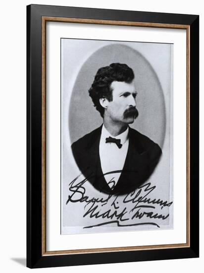 Mark Twain, American Author and Humorist-Science Source-Framed Giclee Print