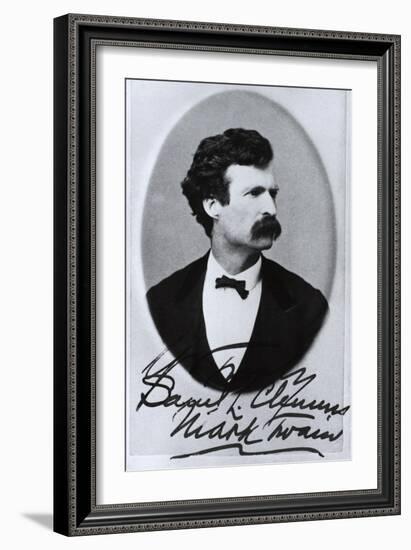 Mark Twain, American Author and Humorist-Science Source-Framed Giclee Print