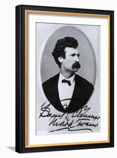 Mark Twain, American Author and Humorist-Science Source-Framed Giclee Print