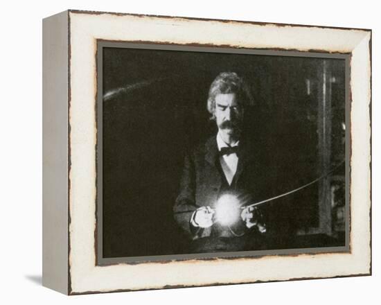 Mark Twain, American Author and Humorist-Science Source-Framed Premier Image Canvas