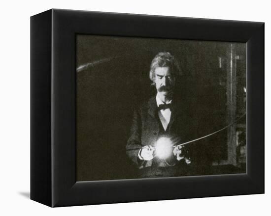 Mark Twain, American Author and Humorist-Science Source-Framed Premier Image Canvas