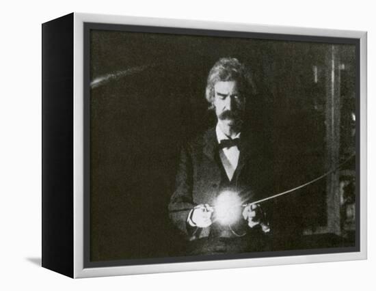 Mark Twain, American Author and Humorist-Science Source-Framed Premier Image Canvas