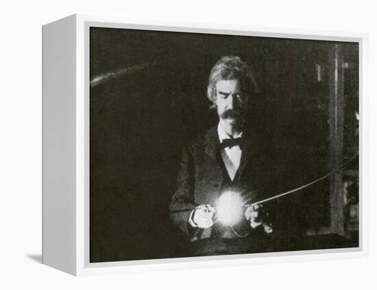 Mark Twain, American Author and Humorist-Science Source-Framed Premier Image Canvas