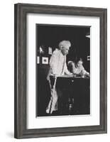Mark Twain, American author, playing pool, c1900s(?)-Unknown-Framed Photographic Print