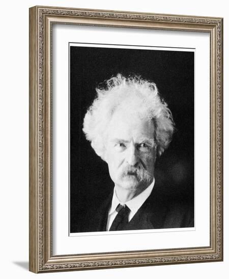 Mark Twain, American Novelist, in His Later Years, C1890S-MATHEW B BRADY-Framed Giclee Print