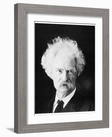 Mark Twain, American Novelist, in His Later Years, C1890S-MATHEW B BRADY-Framed Giclee Print