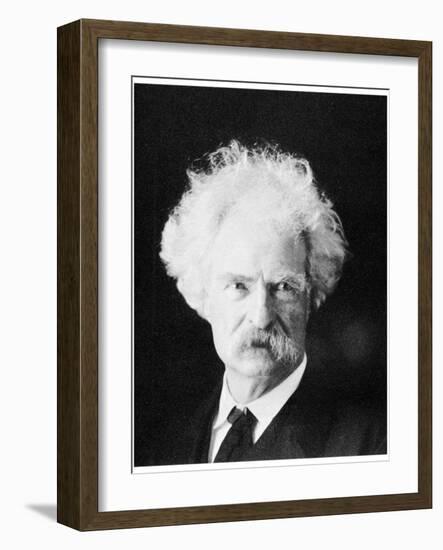 Mark Twain, American Novelist, in His Later Years, C1890S-MATHEW B BRADY-Framed Giclee Print