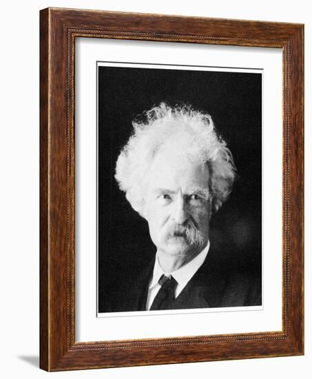 Mark Twain, American Novelist, in His Later Years, C1890S-MATHEW B BRADY-Framed Giclee Print