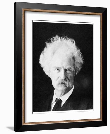 Mark Twain, American Novelist, in His Later Years, C1890S-MATHEW B BRADY-Framed Giclee Print