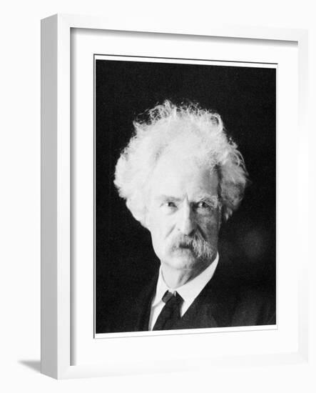 Mark Twain, American Novelist, in His Later Years, C1890S-MATHEW B BRADY-Framed Giclee Print