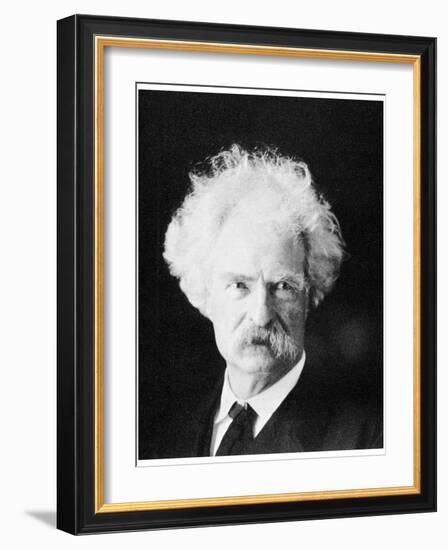 Mark Twain, American Novelist, in His Later Years, C1890S-MATHEW B BRADY-Framed Giclee Print