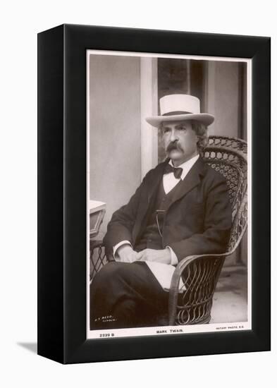 Mark Twain American Writer Born: Samuel Langhorne Clemens-null-Framed Premier Image Canvas