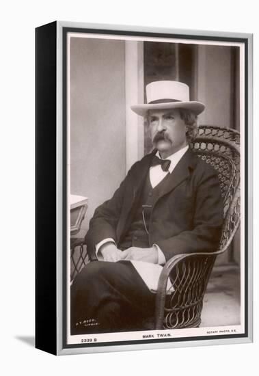 Mark Twain American Writer Born: Samuel Langhorne Clemens-null-Framed Premier Image Canvas