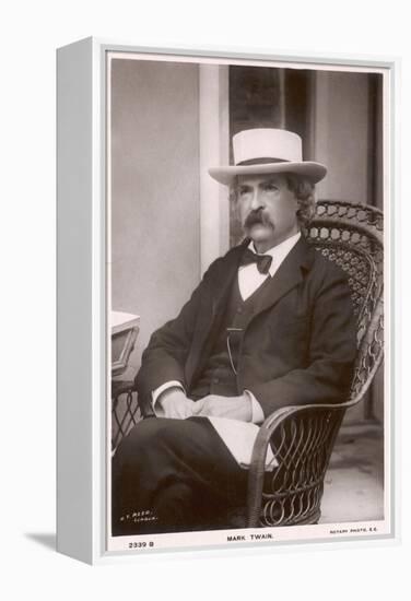 Mark Twain American Writer Born: Samuel Langhorne Clemens-null-Framed Premier Image Canvas