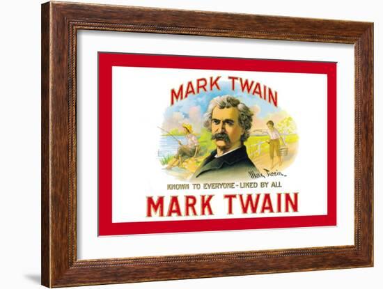 Mark Twain Cigars-null-Framed Art Print