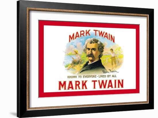 Mark Twain Cigars-null-Framed Premium Giclee Print