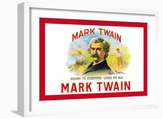 Mark Twain Cigars-null-Framed Art Print