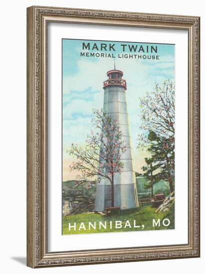 Mark Twain Lighthouse, Hannibal, Missouri-null-Framed Art Print