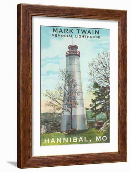 Mark Twain Lighthouse, Hannibal, Missouri-null-Framed Art Print