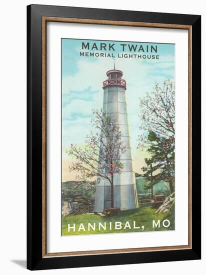 Mark Twain Lighthouse, Hannibal, Missouri-null-Framed Art Print