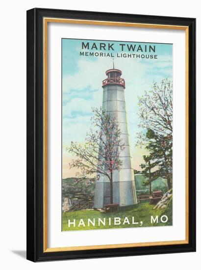 Mark Twain Lighthouse, Hannibal, Missouri-null-Framed Art Print