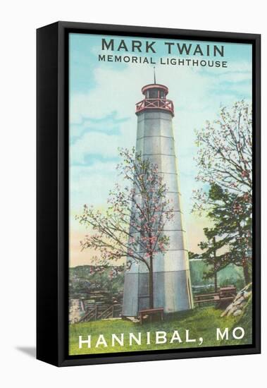 Mark Twain Lighthouse, Hannibal, Missouri-null-Framed Stretched Canvas