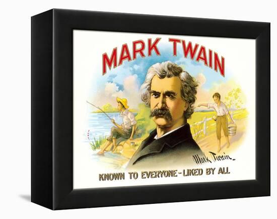 Mark Twain, Liked by All-null-Framed Stretched Canvas