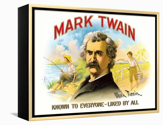 Mark Twain, Liked by All-null-Framed Stretched Canvas