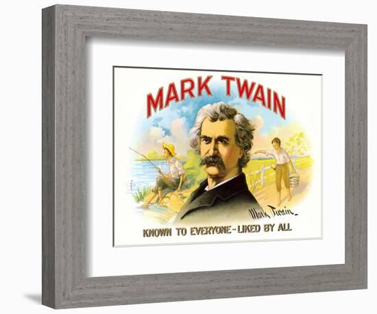 Mark Twain, Liked by All-null-Framed Premium Giclee Print