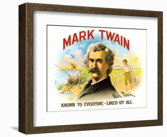 Mark Twain, Liked by All-null-Framed Premium Giclee Print