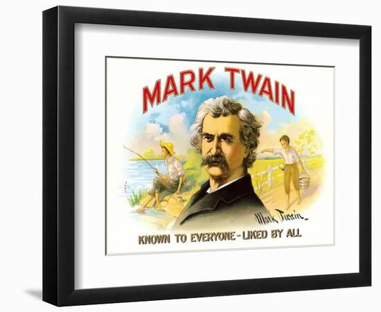 Mark Twain, Liked by All-null-Framed Premium Giclee Print