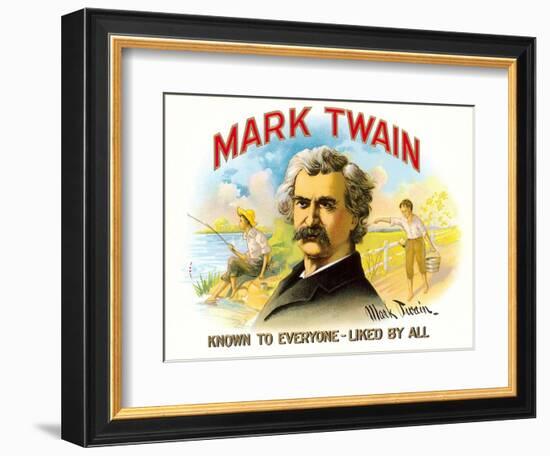 Mark Twain, Liked by All-null-Framed Premium Giclee Print