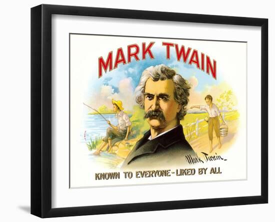 Mark Twain, Liked by All-null-Framed Art Print