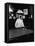 Mark Twain Playing Game of Pool-null-Framed Premier Image Canvas