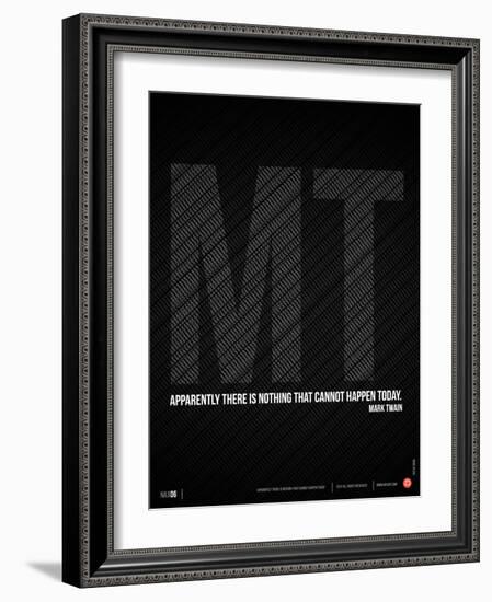 Mark Twain Quote Poster-NaxArt-Framed Premium Giclee Print