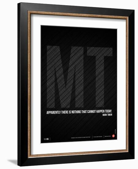 Mark Twain Quote Poster-NaxArt-Framed Art Print