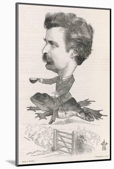 Mark Twain, Riding Frog-F Waddy-Mounted Photographic Print