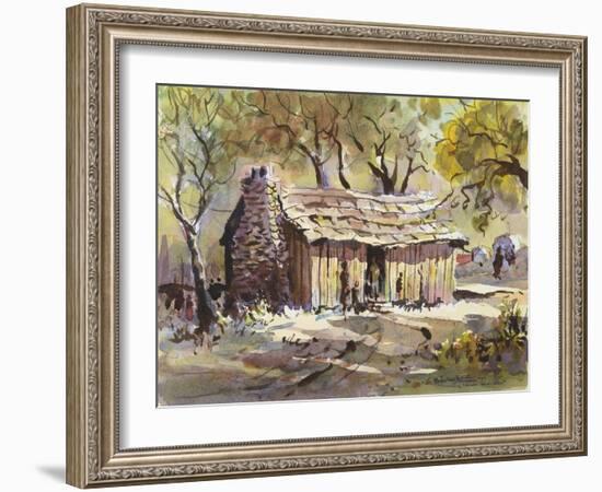 Mark Twain's Cabin-LaVere Hutchings-Framed Giclee Print